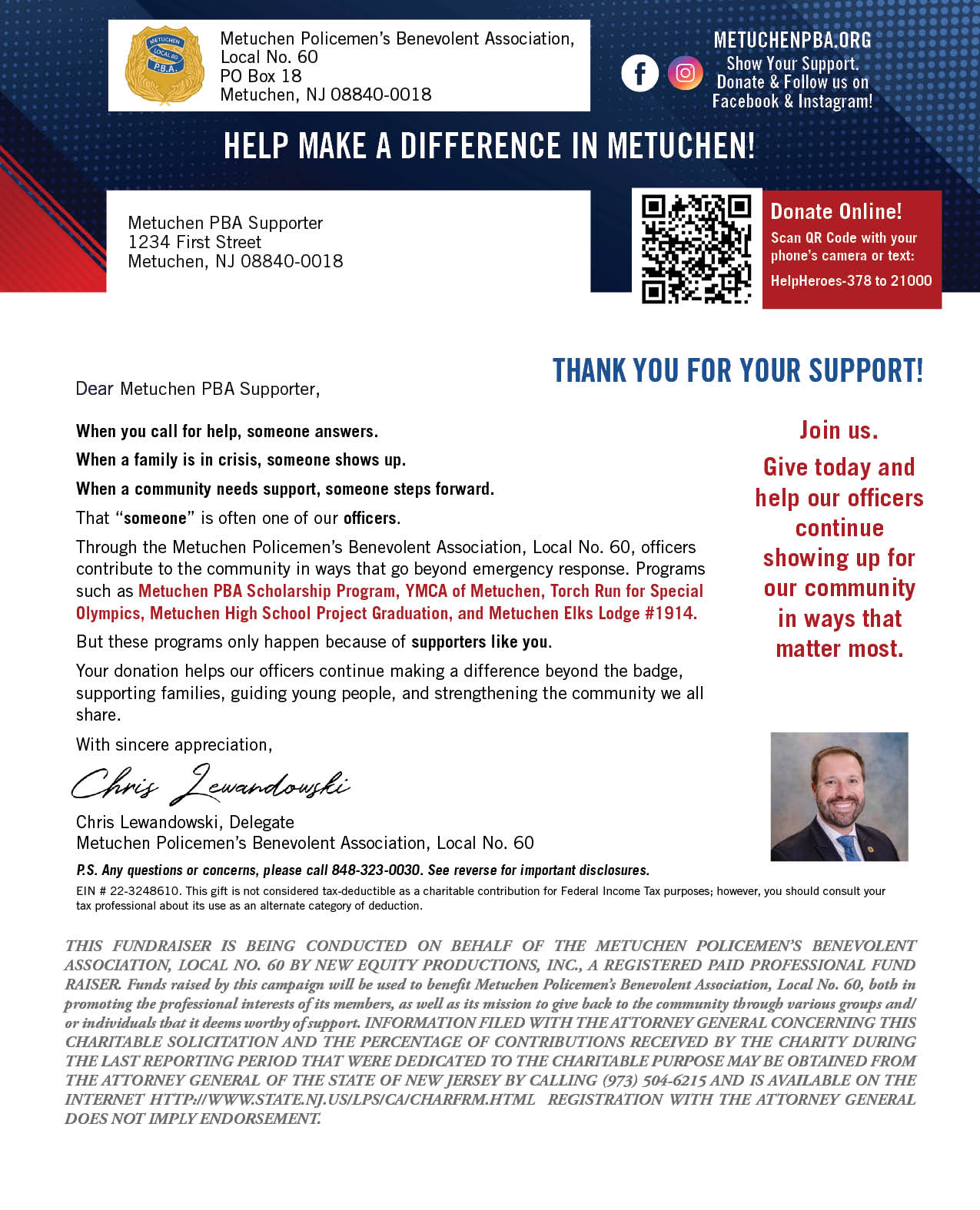 Donation Letter